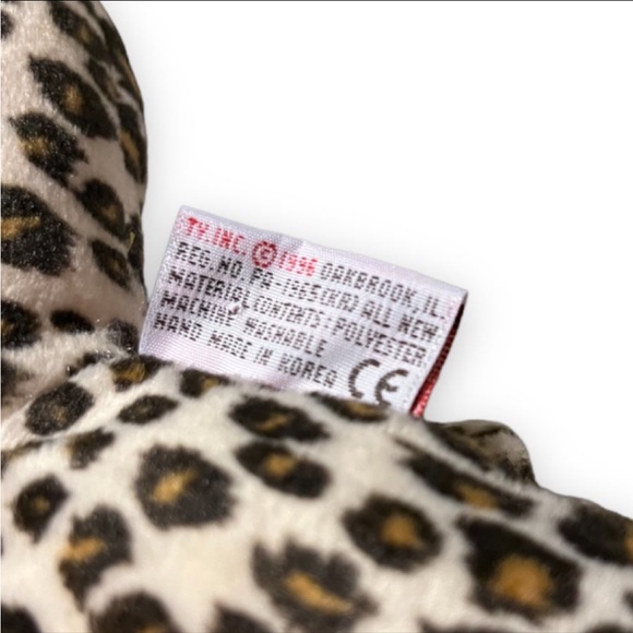 Vintage 1996 Ty Pillow Pals Collection Speckles The Leopard 13” - Picture 4 of 5